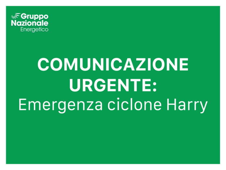 Emergenza ciclone Harry